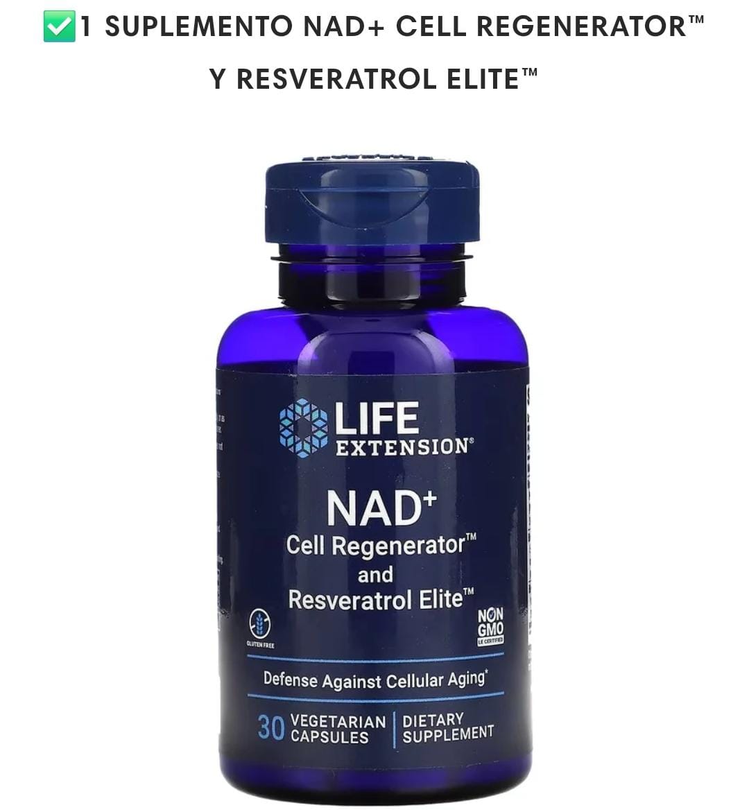 Suplemento Optimizado Nad Y Resveratrol