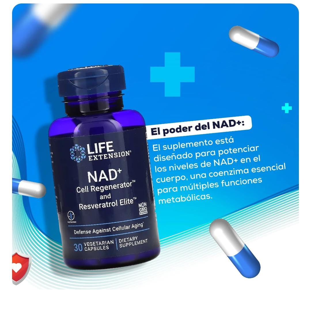 Suplemento Optimizado Nad Y Resveratrol