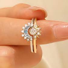 Anillo Sol y Luna 2 en 1